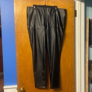Worthington Leather Front Stretch Pant XL